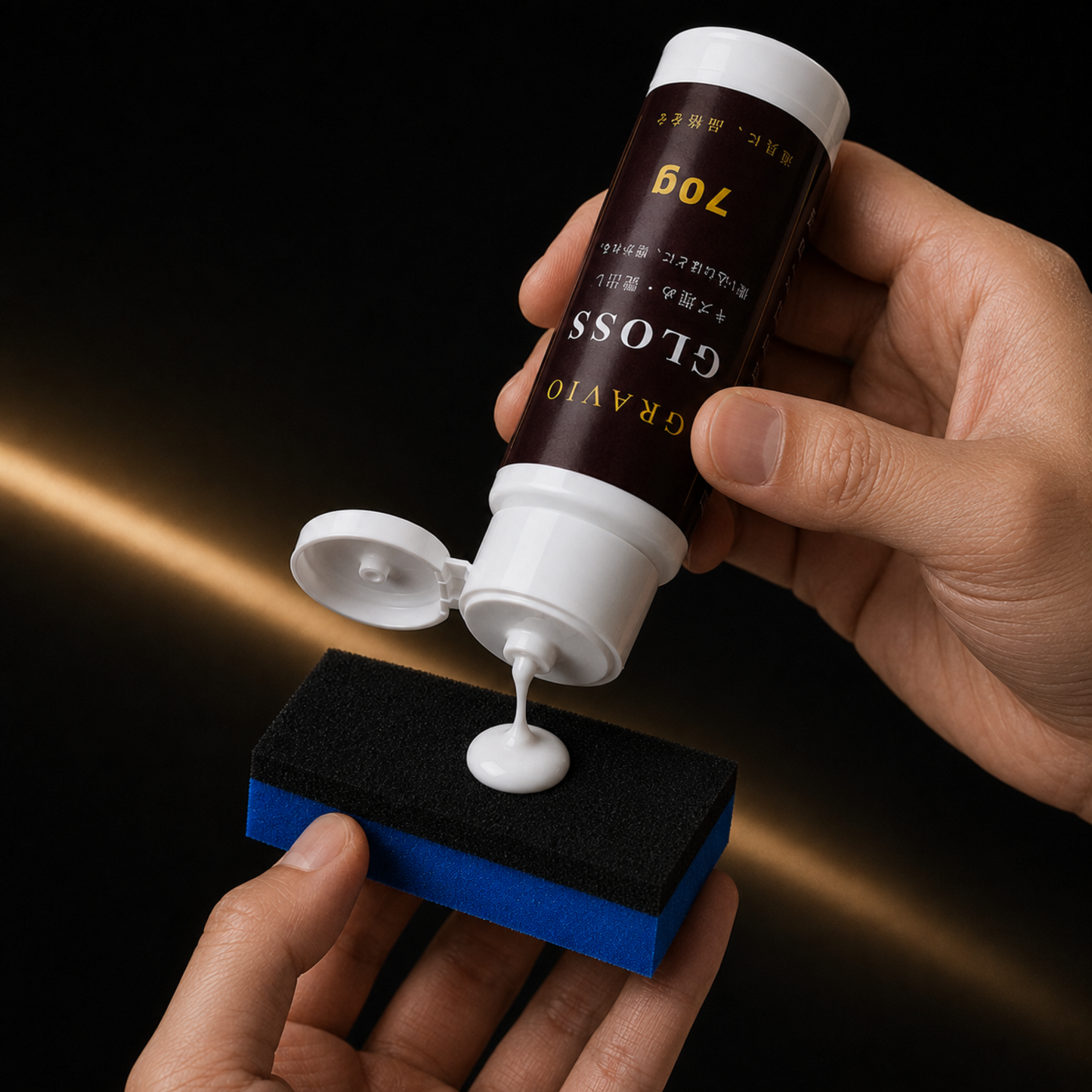 GRAVIO GLOSS｜ゴルフクラブ 傷消し・艶出しクリーム 70g（スポンジ付き）